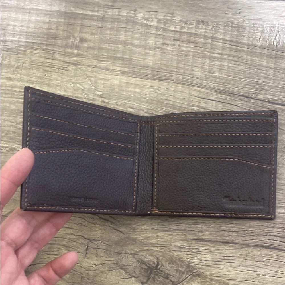 Timberland Brown Leather Key Card Holder